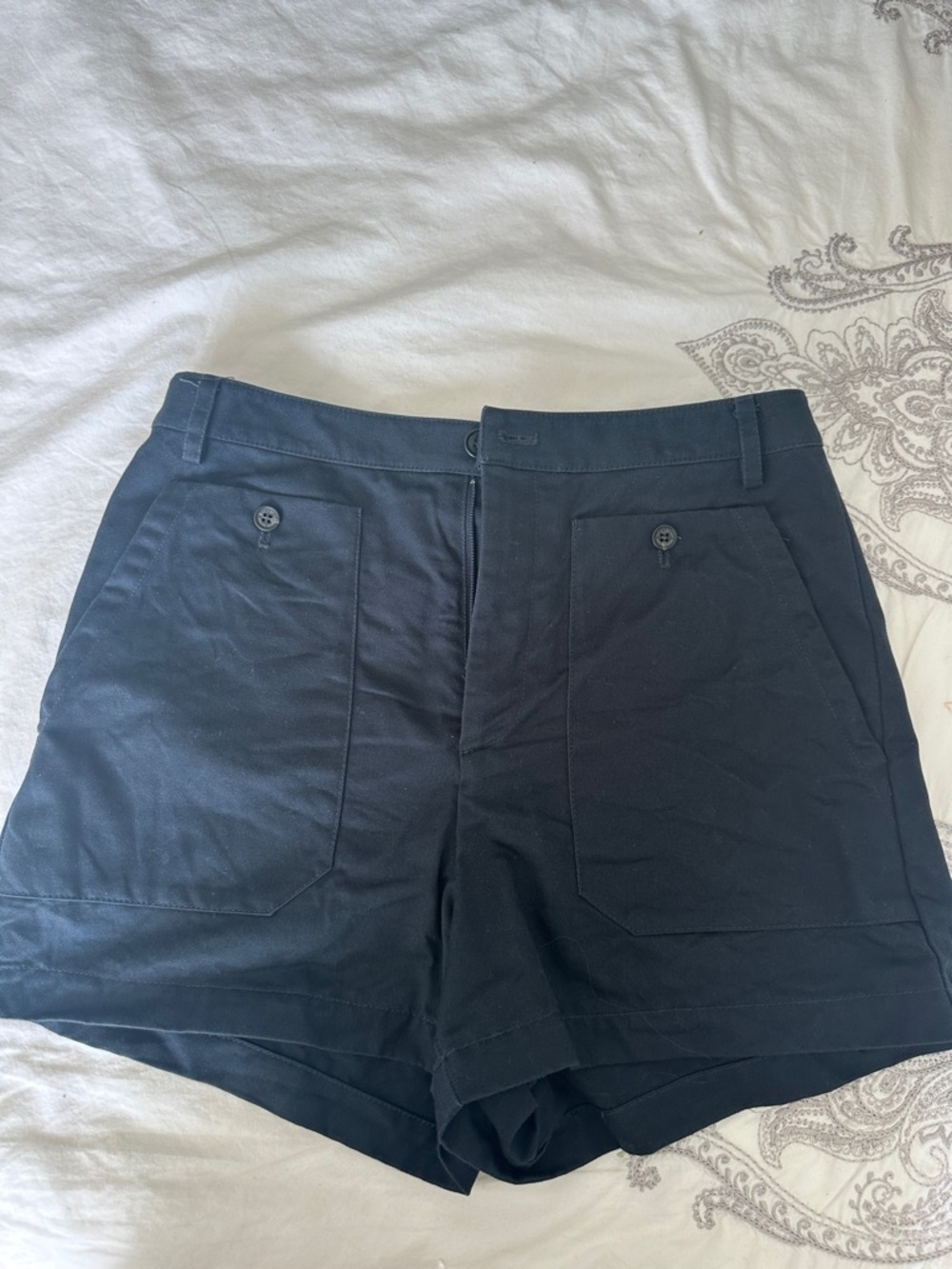 Nili Lotan Shorts Navy Blue